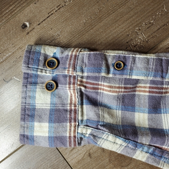 Weatherproof Blue Gray and White Casual Button Down Shirt Men's Size Medium EUC - Picture 10 of 16